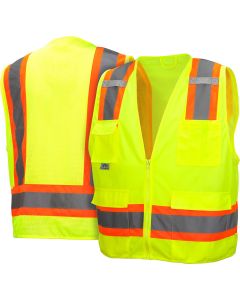 Radians - Class 2 Solid Front with Mesh Back Safety Vest
