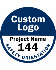 Custom-Logo Hard Hat Stickers - Qty 250