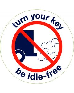 Idle-Free Sticker - Qty 50