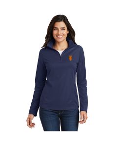 Port Authority -Retro Vintage Ladies Pinpoint Mesh 1/2-Zip