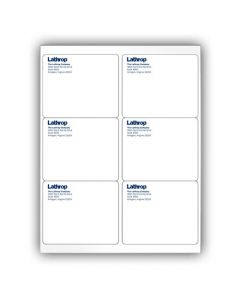 Lathrop Mailing Labels (6 Label Sheet)