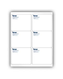 Turner Mailing Labels (6 Label Sheet)
