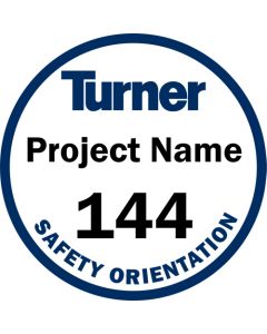 Custom-Project Name Hard Hat Stickers - Qty 250