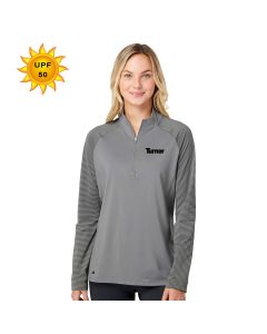 Adidas - Women's Stripe Block Quarter-Zip