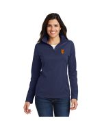 Port Authority -Retro Vintage Ladies Pinpoint Mesh 1/2-Zip